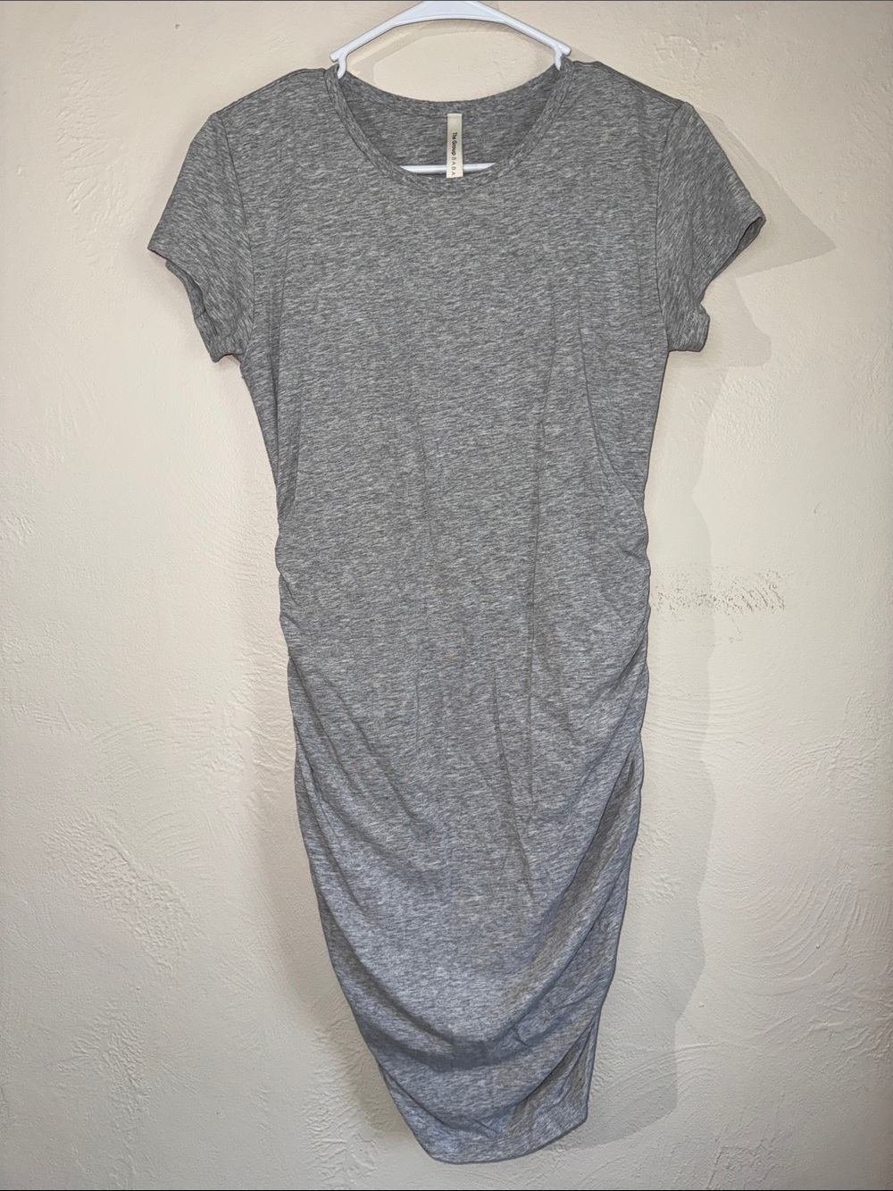 Aritzia The Group Babaton Gray Ruched Midi Dress Size M